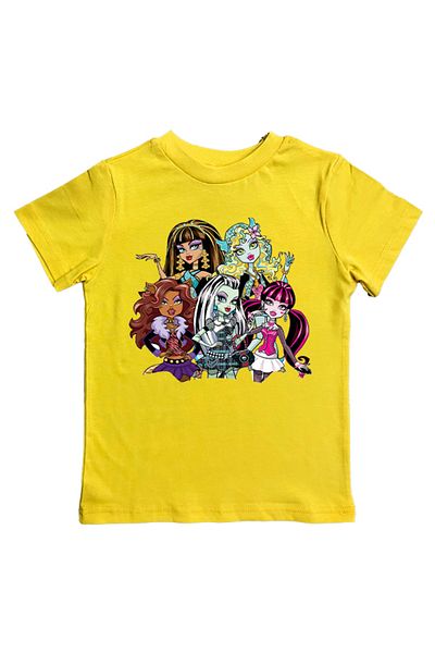 MONSTER HIGH Children's Summer T-Shirt - Printed, Cotton Combed