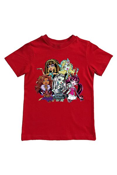 MONSTER HIGH Children's Summer T-Shirt - Printed, Cotton Combed