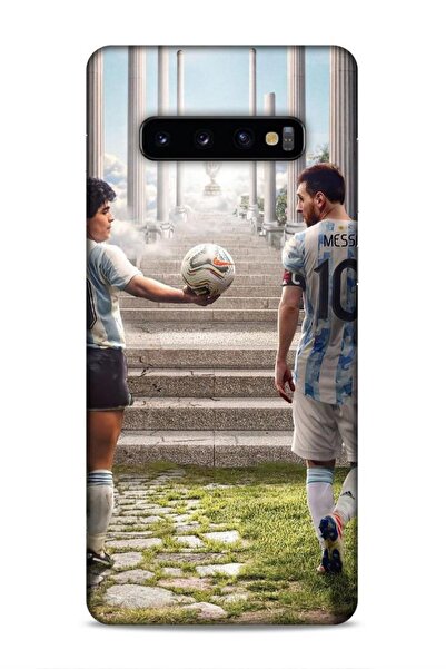 Lopard Samsung Galaxy S10 Plus Room Footballers 24 Maradona Messi Shock Absorbing Case