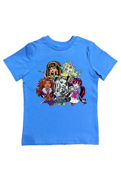 MONSTER HIGH Tricou pentru copii de vară - imprimat, bumbac pieptănat