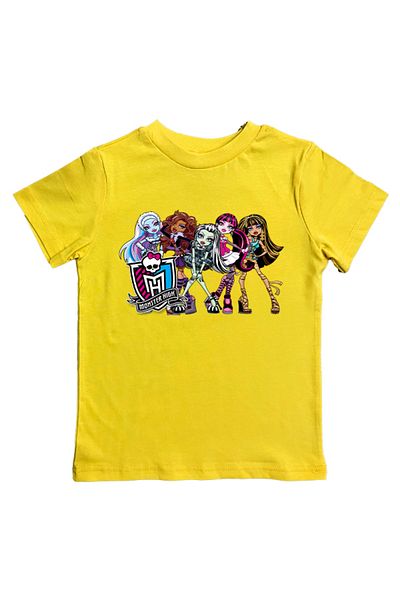 MONSTER HIGH Children's Summer T-Shirt - Printed, Cotton Combed
