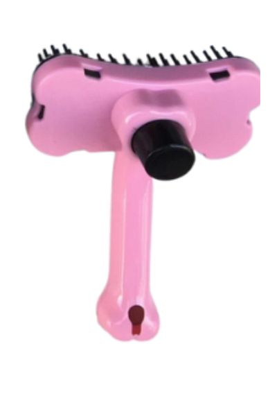 EGGBABY Cat Hair Comb Push Cat Hair Collection Comb Automatic Cleaning Cat Dog Comb Pink