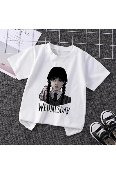 SVART WEAR Wednesday Baskılı Çocuk Tişört