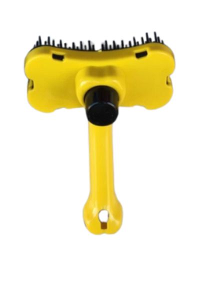 EGGBABY Cat Hair Comb Yellow Push Cat Hair Collection Comb Automatic Cleaning Cat Dog Comb