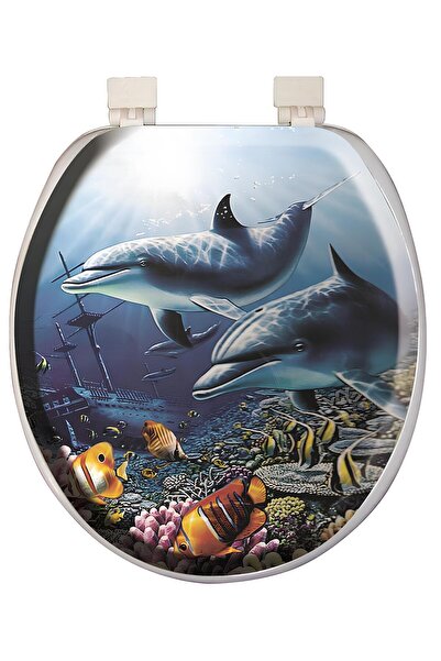 Softy Classic Süngerli Klozet Kapağı Yunus Desen 1195