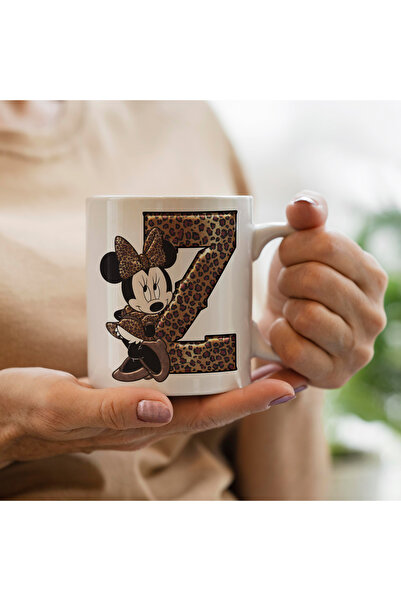 HobiShop Mickey Mouse Minnie Temalı Z harfli Kupa Bardak