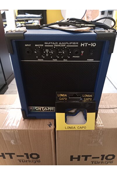 HIGHTONE-10 Ht-10 Watt Elektro Gitar MAVİ Combo Amfi GİTAR KAPOSU .