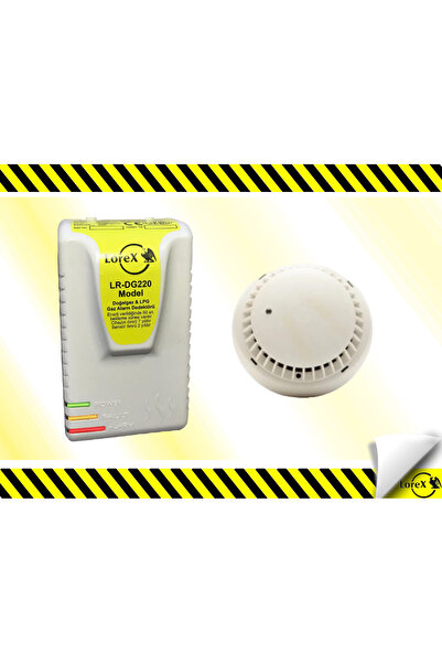 LOREX LR-DG220 Doğalgaz ve Lpg Gaz Dedektörü + Pilli Duman Dedektörü