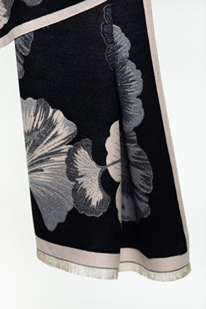 MAWLANA CASHMERE & SILK MODAL KAŞMİR JAKARLİ ŞAL (ÇİÇEKLİ)
