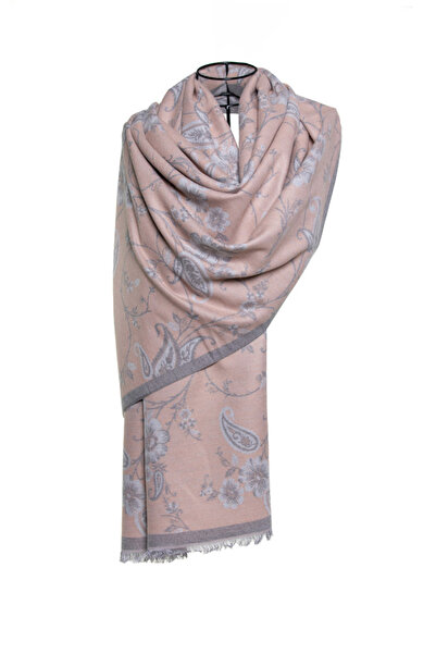 MAWLANA CASHMERE & SILK ŞAL JACQUARD MODAL CAȘMIR (FLOARE)