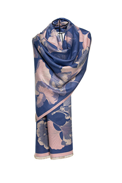 MAWLANA CASHMERE & SILK МОДАЛЬНИЙ КАШМІРОВИЙ ШАЛ (З КВІТКАМИ)