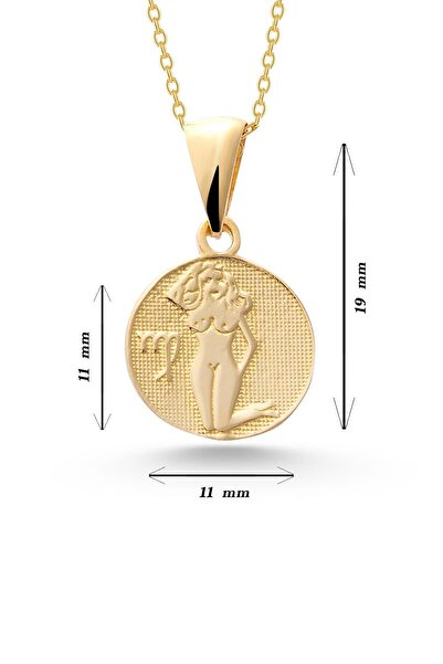 Sefa Gold 14 Ayar Altın Başak Burcu Burç Kolye