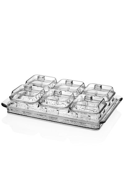 Kosova Acrylic Depa Transparent Breakfast Set DEP-0016
