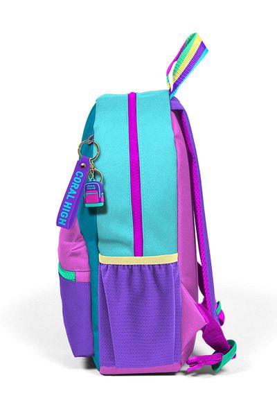 Coral High Pink Pastel Tiny Nest Backpack - Two Compartments 23559