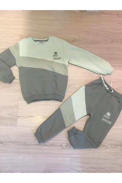 Aziz Bebe SAINT BABY GIRL GREEN LONG SLEEVE Tracksuit