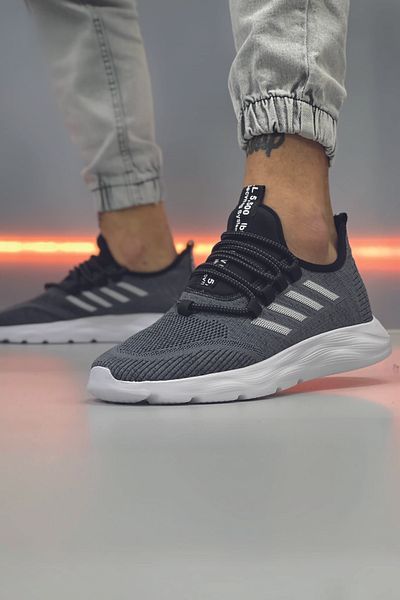FLY STEP Smoked Light Flexible Sole Daily Sports Walking Sneakers Orthopedic Comfortable Breathable Shoes