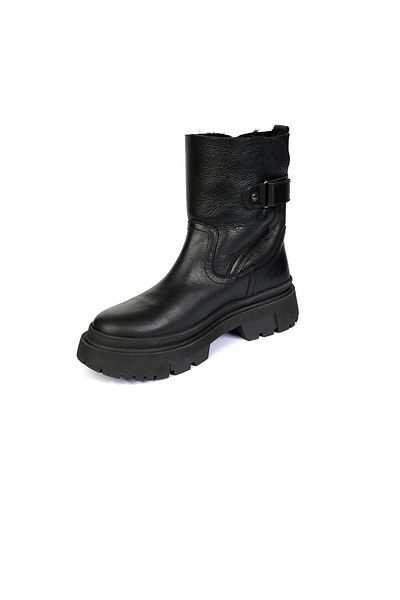 Greyder 72173 Μαύρες, μοντέρνες, casual γυναικείες μπότες από γνήσιο δέρμα