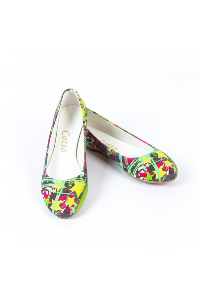 Cotto Shoes Кольорова лляна жіноча сорочка з принтом Babet