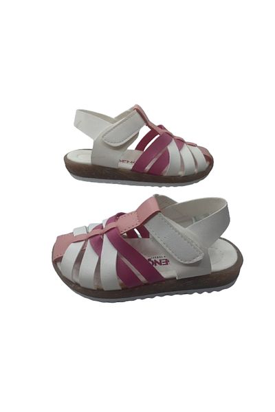ŞİRİNGENÇ ŞirinGenç Fată Copil Alb Fuchsia Talpă Ortopedică Sandale Elegante Zilnice