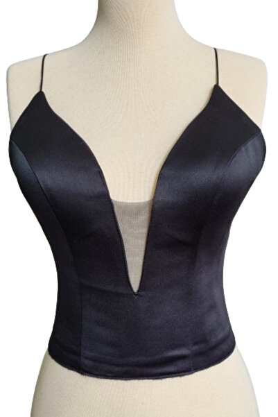 FİYPER Черен корсет без презрамки, готов за носене