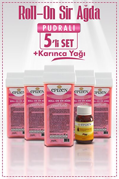 Genel Markalar Pudralı Roll-On Kartuş Ağda 5 Adet + Karınca Yumurtası Yağı