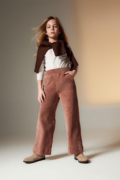 DeFacto Girl's Wide Leg Velvet Sweatpants B3411A823Wn