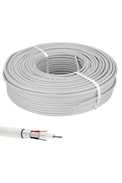 Genel Markalar Art002 X01 Sl-Ct2100 Cctv Kamera Kablosu 2+1 2X0.50 100 Metre Folyolu Lüks Bernami Yeni