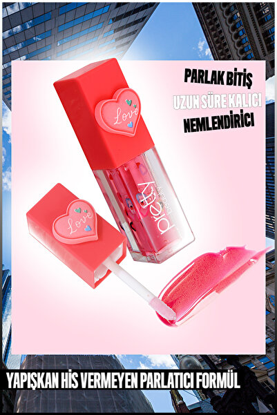 Pretty Beauty Love Lip Oil & Dudak Parlatıcı Lip Gloss