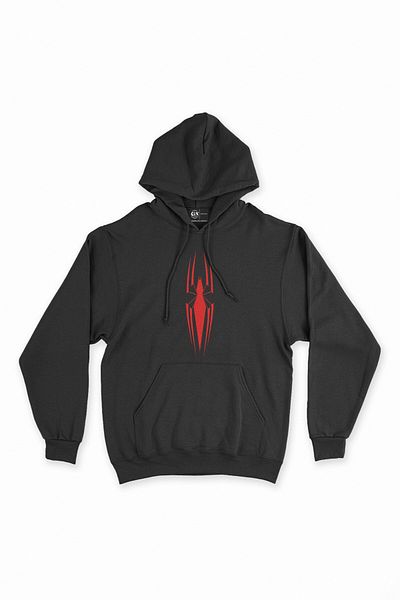 Cix Hanorac negru cu glugă Red Spider