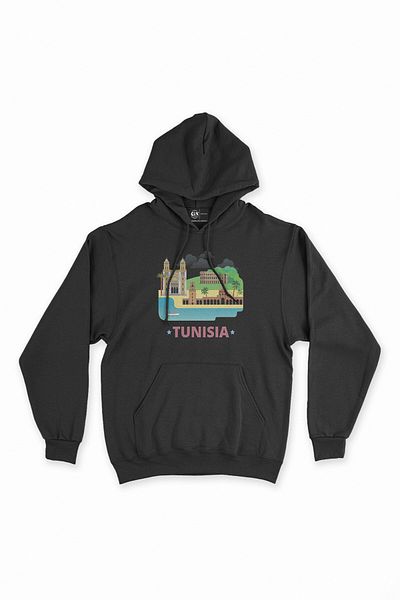 Cix Черен суитшърт с качулка Tunis