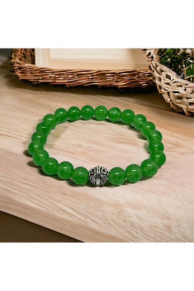 eHediyecim Crab Zodiac Stone of Effort and Courage - Aventurine Natural Stone Bracelets