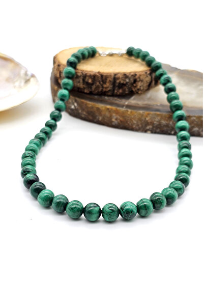 NBS Beautiful Naturel Stones قلادة Malahit Real (الصحة والطاقة) من الحجر الطب...