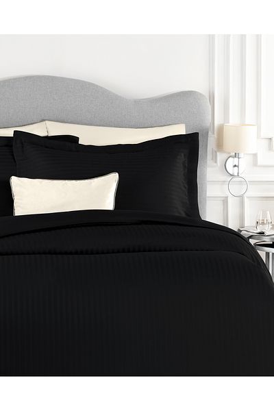 Madame Coco Elicia Family You Striped Satin Bedding Set