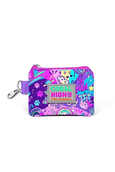 Coral High محفظة عملات معدنية منقوشة على الجدران للأطفال 21889