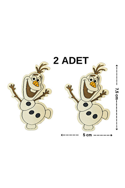 Megas Etiket Ütü ile Yapışan Olaf Dokuma Arma/Yama