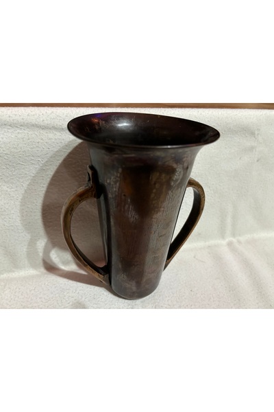 tayfuntufan antika koleksiyon Vază cu mâner din cupru cu lungimea de 19 cm