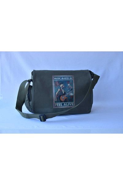 DEEFWEAR Τυπωμένη τσάντα Messenger/Τσάντα Ρυθμιζόμενη ζώνη