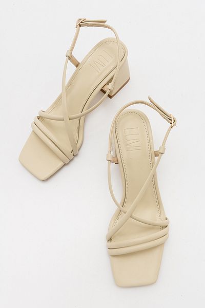 LuviShoes Daisy Beige Skin Pantofi cu toc înalt pentru femei