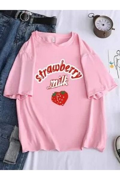 Pisa Art tricou cu imprimeu cu căpșuni