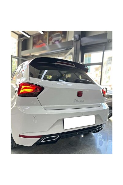 NamTuning İbiza Mk5 Uyumlu Sport Difüzör Egzoz Görünümlü Parlak Siyah 2017 Sonrası