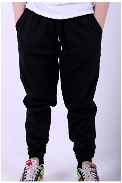 ESİLA BASKETBOLL Black Double Pocket Straight Sweatpants