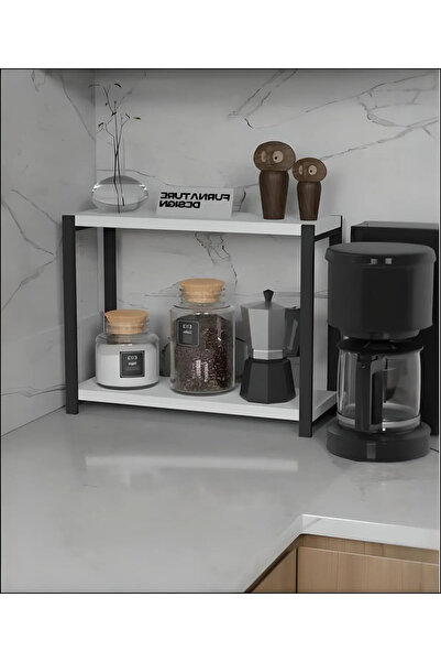 Rech Metal Mutfak Tezgah Üstü Organizer 2 Yüksek Raflı Banyo Mutfak Düzenleyi...