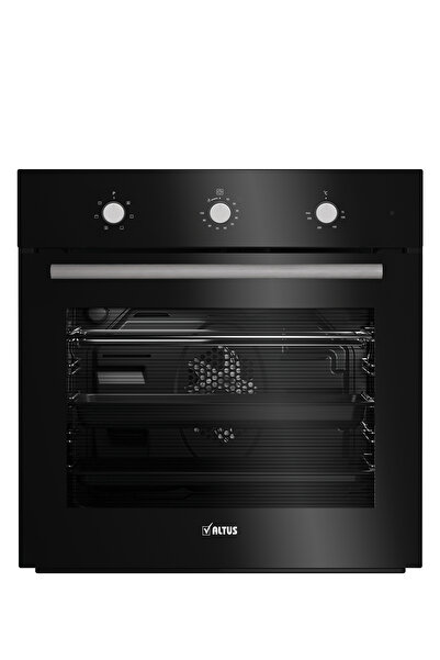 Altus Siyah Inox Eko Ankastre Set 521 B Conic Davlumbaz -181 GID Inox Ocak - 133 B Turbo Fırın