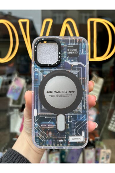 OVADA İphone 11 Uyumlu Kablosuz Şarj Destekli Hologramlı Premium Kılıf