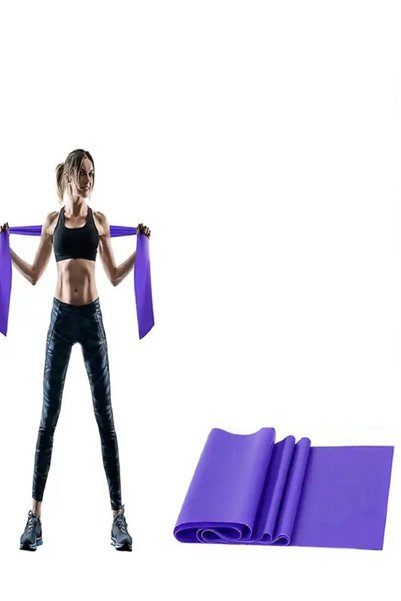Clifton Pilates Bandı Plates Egzersiz Direnç Lastiği (1 Adet,Mor)