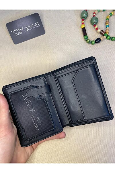 SANAT LEATHER SL-617 pisotlu,patlı ve bozuk para bölmeli hakiki deri cüzdan S...