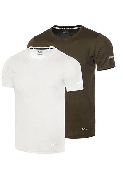 GENIUS STORE Men's Moisture Absorbing Quick Dry Athletic Technical Performance Sports T-shirt DRIFIT-KISAKOL2