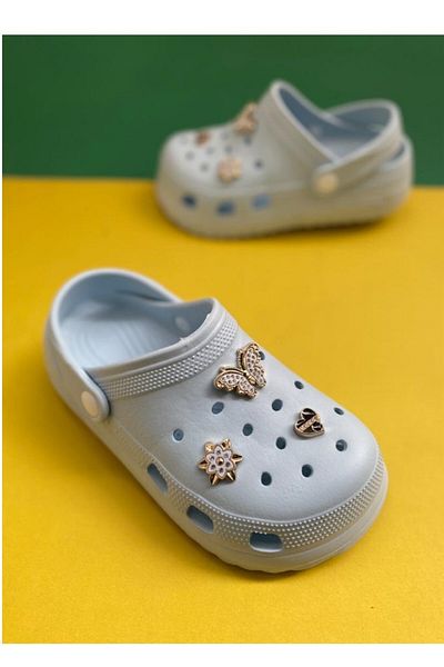 LUCKY COLLECTİON Women's - Girls' Eva Comfortable Sole Daily - Hospital - Nurse - Beach - Bathroom Slippers Model Baby Blue