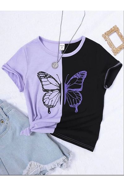 Machetta Kids Butterfly Printed Special Design Children's T-Shirt