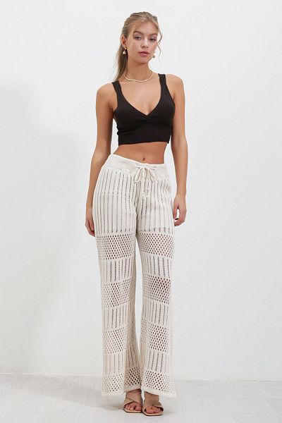 HAKKE Openwork Rope Lacing PANT